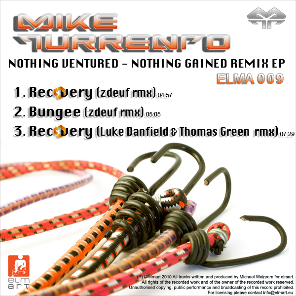 ELMA009 Cover Mike Turrento - Nothing Ventured - Nothing Gained Remix EP