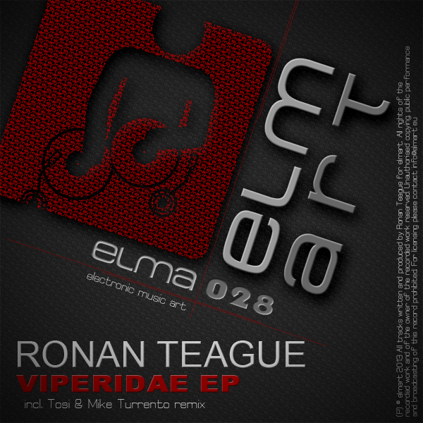ELMA028 Cover Ronan Teague - Viperidae EP
