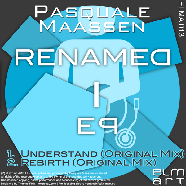 ELMA013 Cover Pasquale Maassen - Renamed I EP