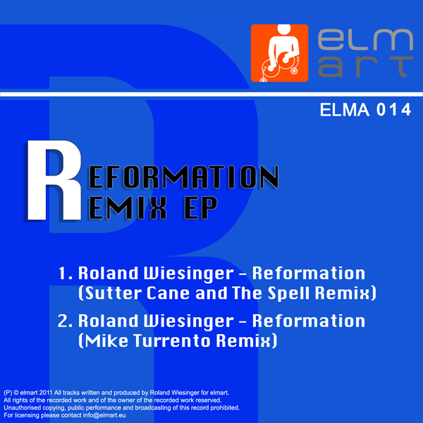 ELMA014 Cover Roland Wiesinger - Reformation Remix EP
